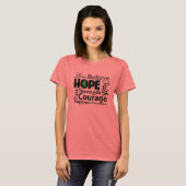 Bile Duct Cancer Collage of Hope T-shirt (Voorkant volledig)