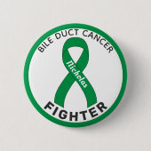 Bile Duct Cancer Fighter Ribbon White Button (Voorkant)