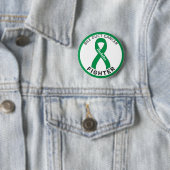 Bile Duct Cancer Fighter Ribbon White Button (In situ)