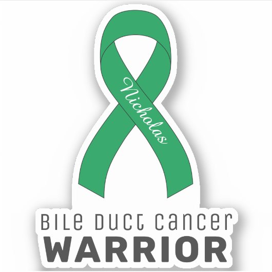 Bile Duct Cancer Vinyl Sticker (Voorkant)