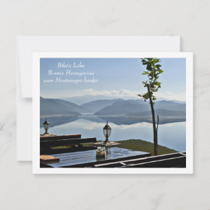 Bileća Lake, Bosnië-Herzegovina nr. Montengegro bo Briefkaart