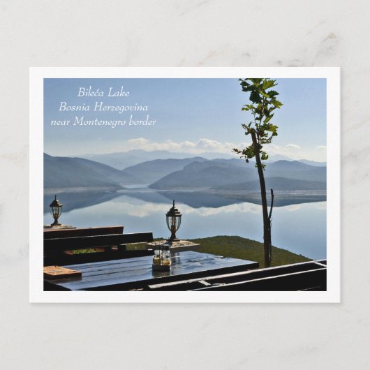 Bileća Lake, Bosnië-Herzegovina nr. Montengegro bo Briefkaart (Voorkant)