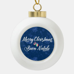 Bilingual American Holiday Ornament
