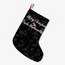 Bilingual Austria American Xmas Stocking