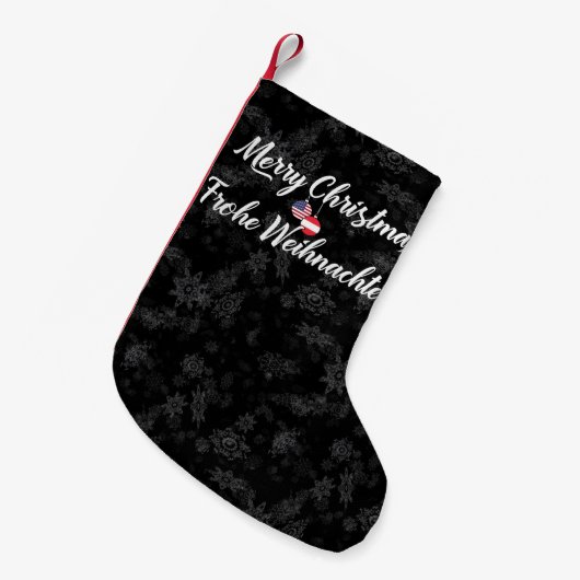 Bilingual Austria American Xmas Stocking Kleine Kerstsok (Voorkant (Hangend))