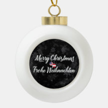 Bilingual Austrian American Holiday Ornament