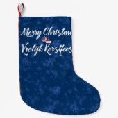 Bilingual Dutch American Xmas Stocking Kleine Kerstsok (Voorkant)