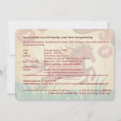 Bilingual Fire Horse Lunar New Year Party Invite Kaart (Achterkant)