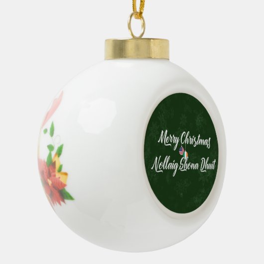 Bilingual Irish American Holiday Ornament (Links)