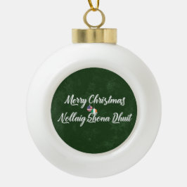 Bilingual Irish American Holiday Ornament