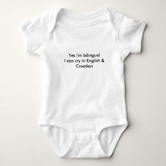 Bilingual Kroatische vlag Baby Romper