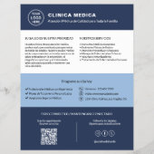 Bilingual Medical Clinic | English Spanish Flyer (Achterkant)