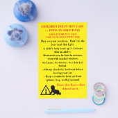 Bilingual Safety Flyer “Children Die in Hot Cars" (Enkel)