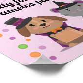 Bilingual Spaans-English Halloween Sign Poster (Hoek)