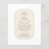 Bilingual Spanish Boda budget Weddenschap (Achterkant)