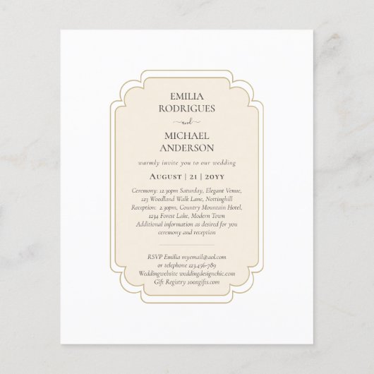 Bilingual Spanish Boda budget Weddenschap (Achterkant)