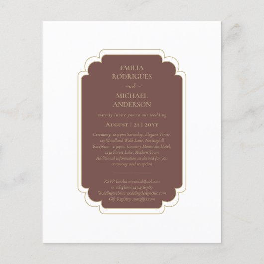 Bilingual Spanish Boda budget Weddenschap (Achterkant)