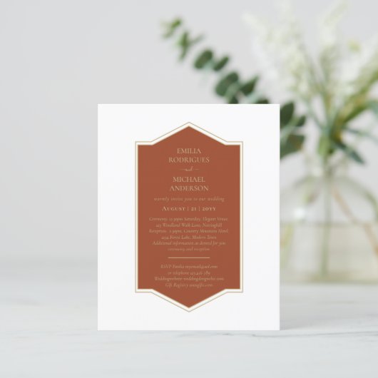 Bilingual Spanish Boda budget Weddenschap (Staand voorkant)