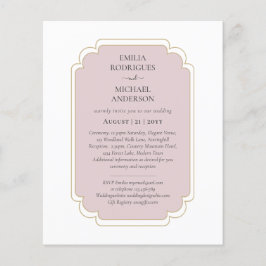 Bilingual Spanish Boda budget Weddenschap Flyer