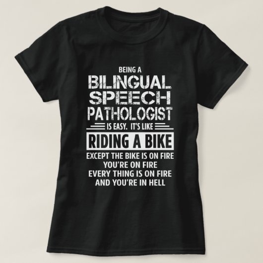 Bilingual Speech Patholoog T-shirt (Design voorkant)
