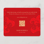 Bilingual Vietnamese English Red Wedding Thiep Moi (Achterkant)