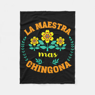 Bilinguale Meester Terug naar School Spaanse Leraa Fleece Deken