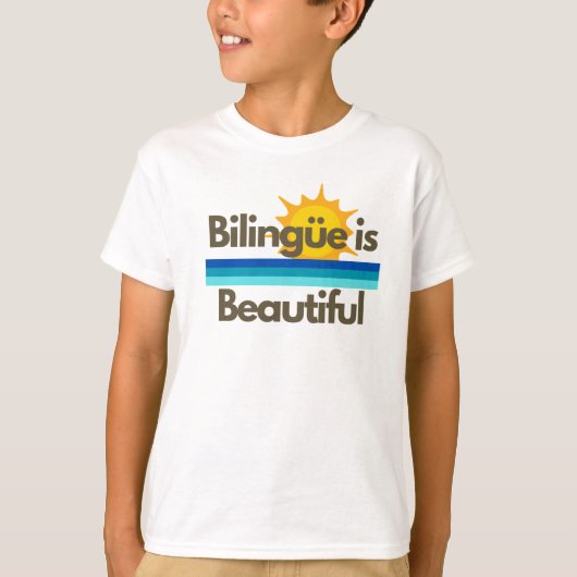 Bilingue is een prachtig Kinder Shirt (Voorkant)