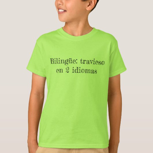 Bilingüe: vertolking t-shirt (Voorkant)