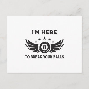 Biljart 8 Bal Snooker Biljart Grappig Gift Idee Briefkaart