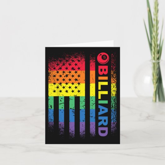 Biljart 8-ball Pool Biljart Amerikaanse Vlag - Bil Kaart (Voorkant)