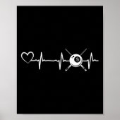 Biljart 8-ball Pool Biljart Hartslag Hart - B Poster (Voorkant)