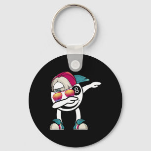 Biljart 8-ball Pool biljartbal Dabbing Dans - Sleutelhanger