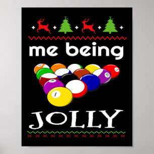 Biljart 8 Ball Pool Speler Sarcasme Novelty Humor Poster