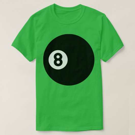 Biljart 8Ball T-shirt (Design voorkant)