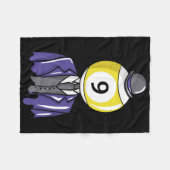 Biljart 9 LL Pool Guy Speler Geschenken Fleece Deken (Voorkant (Horizontaal))