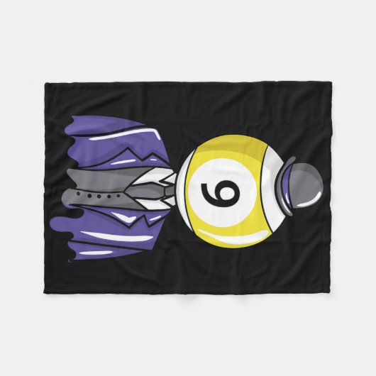  Biljart 9 LL Pool Guy Speler Geschenken Fleece Deken (Voorkant (Horizontaal))