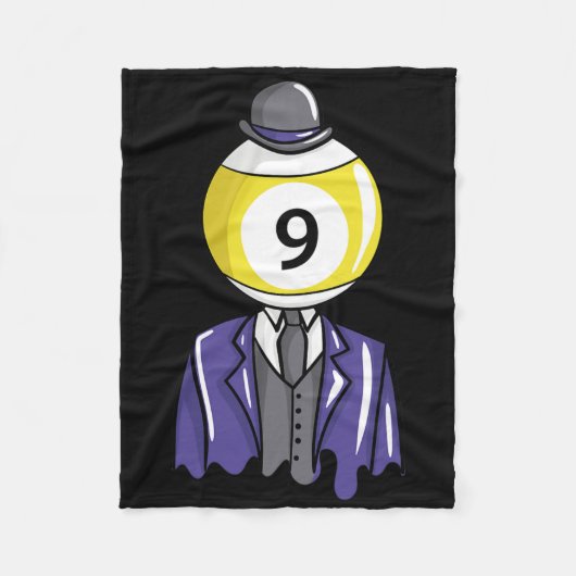 Biljart 9 LL Pool Guy Speler Geschenken Fleece Deken (Voorkant)