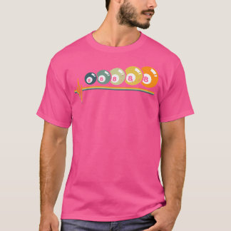 Biljart Acht bal Biljart Speler T-shirt