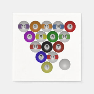 Biljart Acht Ball Rack Servet