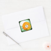 BILJART BAL NUMMER 5 VIERKANTE STICKER (Envelop)