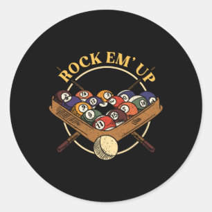 Biljart Ball Rack Stick Cue Biljart Speler Snoo Ronde Sticker