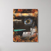 Biljart Cue Sport Canvas Afdruk (Voorkant)