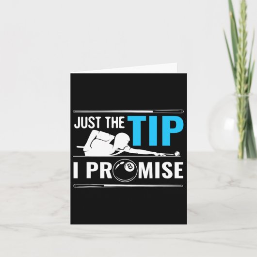 Biljart Cue Sport Game Pool Biljart Speler Gift Kaart (Voorkant)