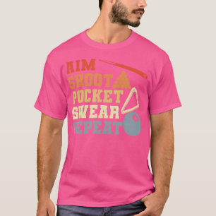 Biljart dagelijkse routine cue sport voor biljart t-shirt