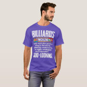Biljart Definitie Grappig Biljart 8 Balpool T-shirt (Voorkant volledig)