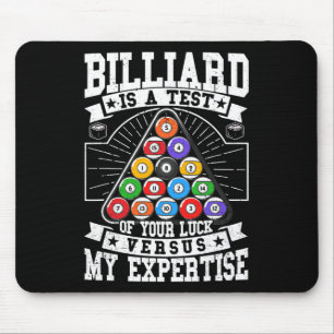 Biljart Expertise 8 Ball Mannen Vrouwen. Grappig z Muismat