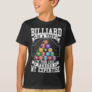 Biljart Expertise 8 Ball Mannen Vrouwen. Grappig z T-shirt