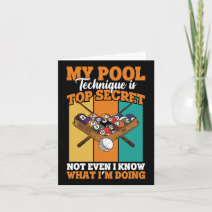 Biljart Funny Pool Player Mijn Pool Techniek Kaart