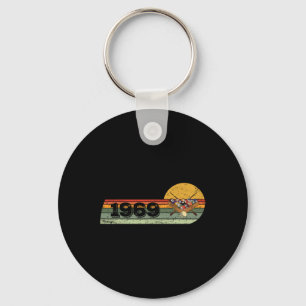 Biljart-gamer Vintage 1969 Verjaardags Poo Sleutelhanger