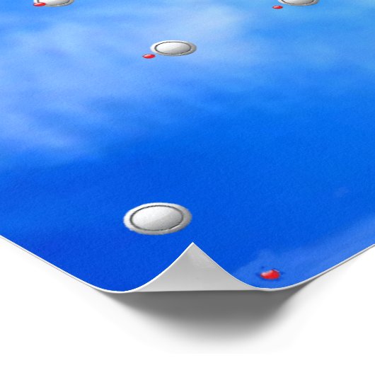 Biljart gericht op referentie - Opleidingssteun Poster (Hoek)